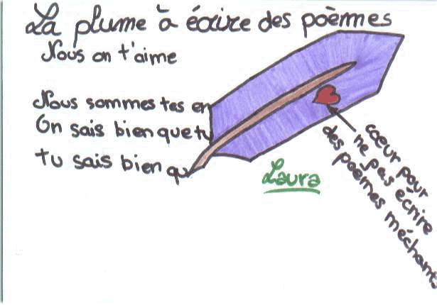 La plume pour crire des pomes